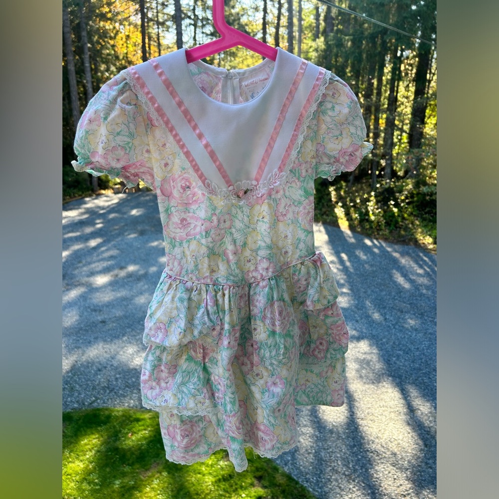 VINTAGE Floral Party Dress